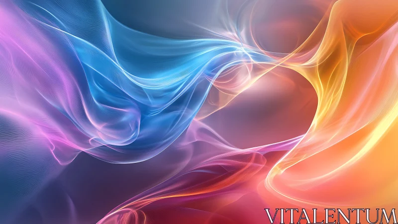 Silken light currents drift like neon tides across twilight