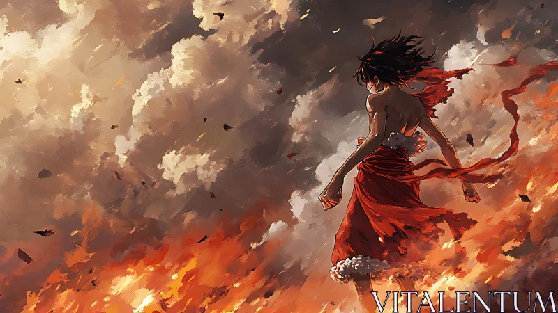 Warrior Dancing Through Flames and Wonder.