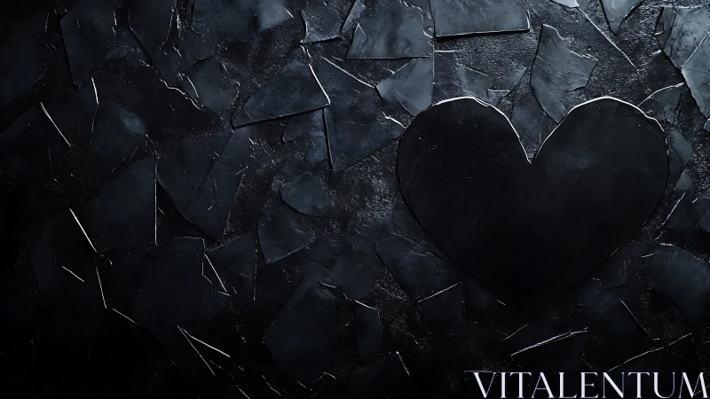 Fractured Darkness Reveals Heart.