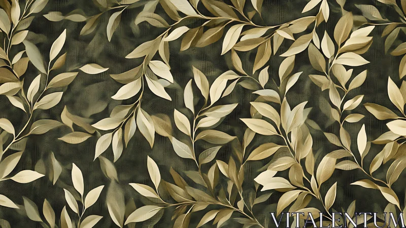 Layered botanical foliage pattern explores tonal depth and flow