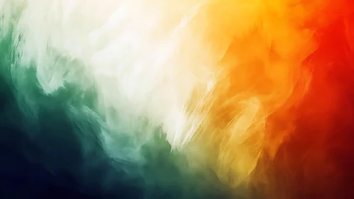 Glowing waves of color drifting from deep teal to ember light.