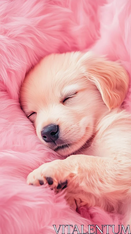 Puppy drifts into sugar-soft dreams on cotton-candy clouds