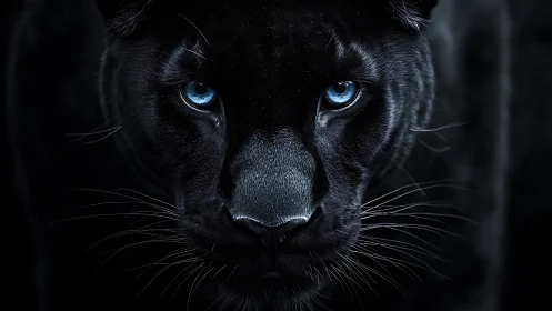 Shadow Prowler's Hypnotic Gaze: Midnight Feline Power.