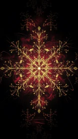 Golden ember blossom mandala glowing on velvet night.