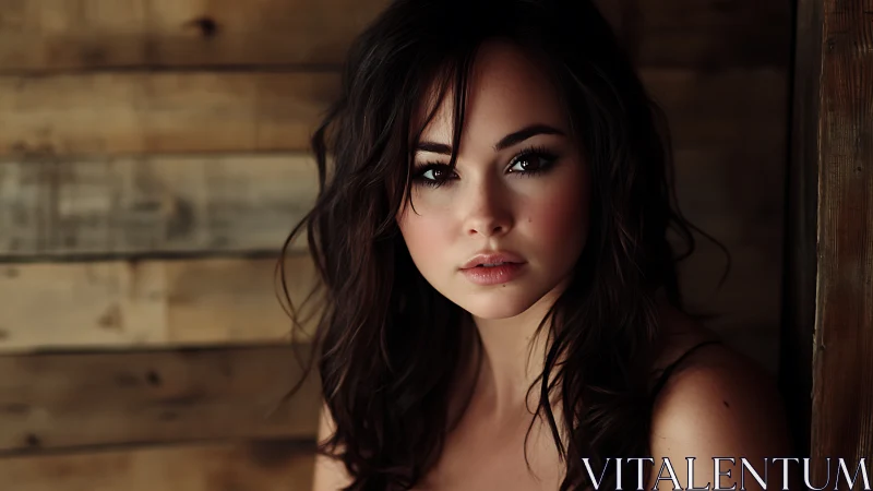 Warm portrait with soft light and thoughtful brown eyes.