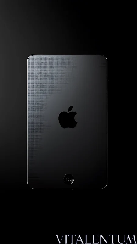 Apple iPad Back Glass Panel Against Dark Background