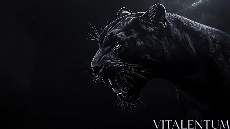 Midnight Prowler Emerges with Crystalline Eyes