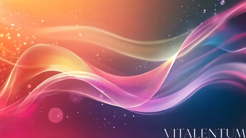 Radiant chromatic waves in glowing abstract motion design.