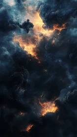 Celestial Core Ignition: Deep Space Nebula with Molten Accretion Dynamics