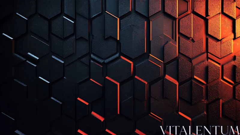 Glowing hexagon wall welcomes bold light and deep shadow