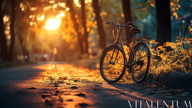 Bicycle Dreams in Golden Hour Reverie.