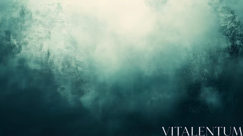 Ethereal Abstract Texture in Cool Tones, Atmospheric Digital Art.