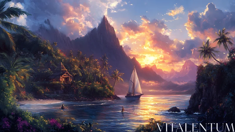 Paradise Cove: Dreamlands where sailboats kiss golden sunsets.