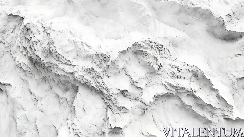 White carved stone relief suggests eroded mountain strata.