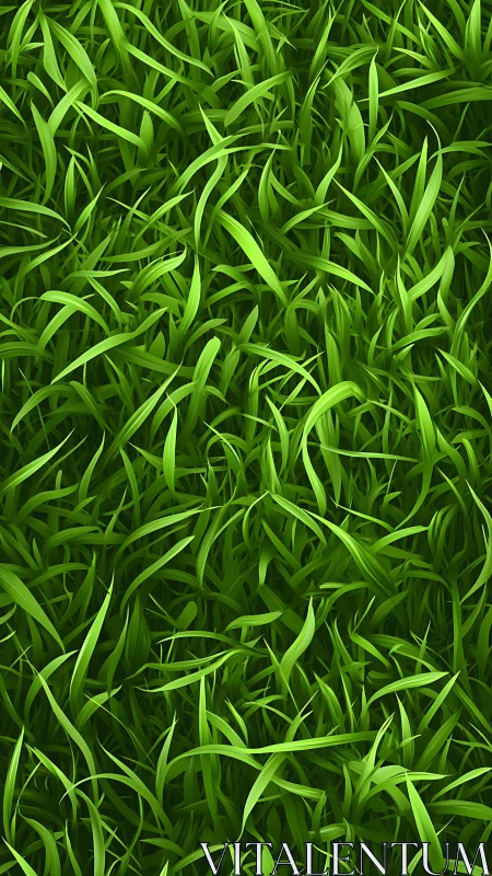 Dense grass canopy with layered blades and controlled directional lighting