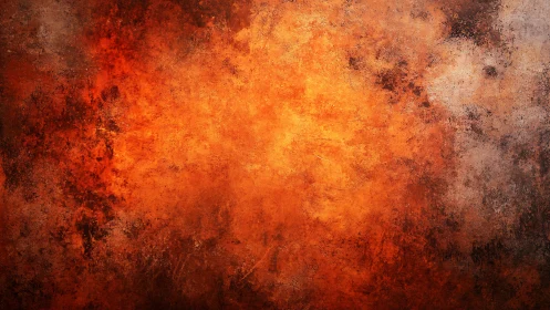 Fiery Grunge Abstract Canvas