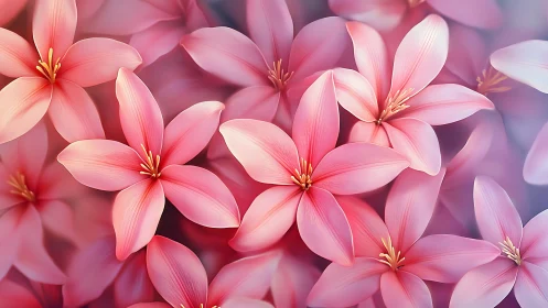 Stunning Pink Lily Blooms Showcase Delicate Beauty