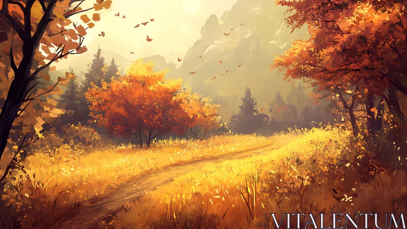 Golden Valley Whispers Through Autumn's Luminous Transformation