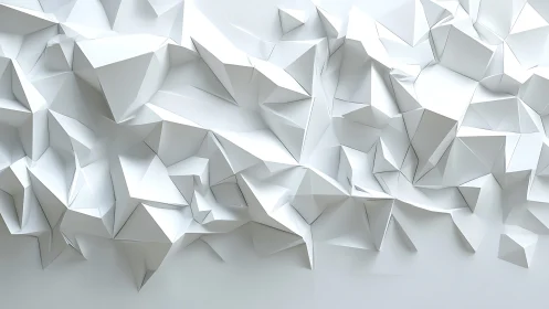 Origami glacier walls folding light into fractured calm.