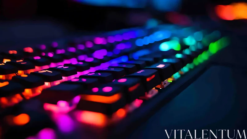 Low-angle RGB mechanical keyboard captures vivid per-key illumination