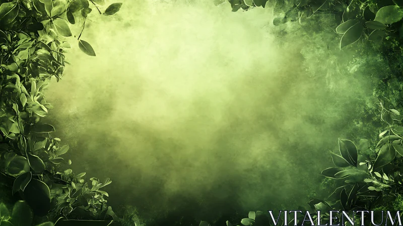 Soft forest glow framing a quiet, leaf-wrapped clearing.