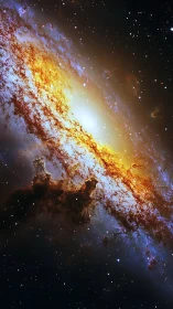 Starforge Spiral Ignites a Cosmic Ember Sea of Light.