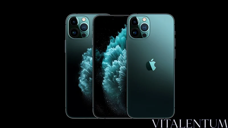 iPhone 11 Pro Max and iPhone 12 Pro Max Teal Dark