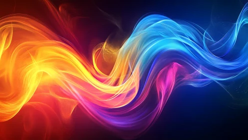 Chromatic Flow: Where Fire Dances with Electric Dreams.