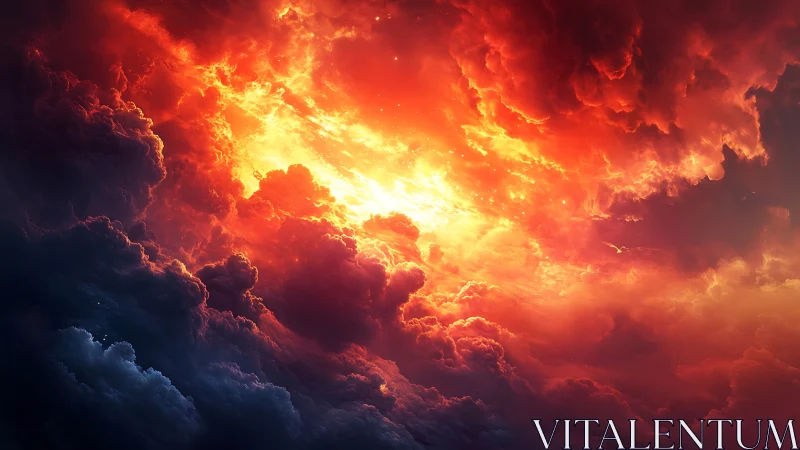 Inferno's Crown: Where Molten Light Shatters the Twilight Veil