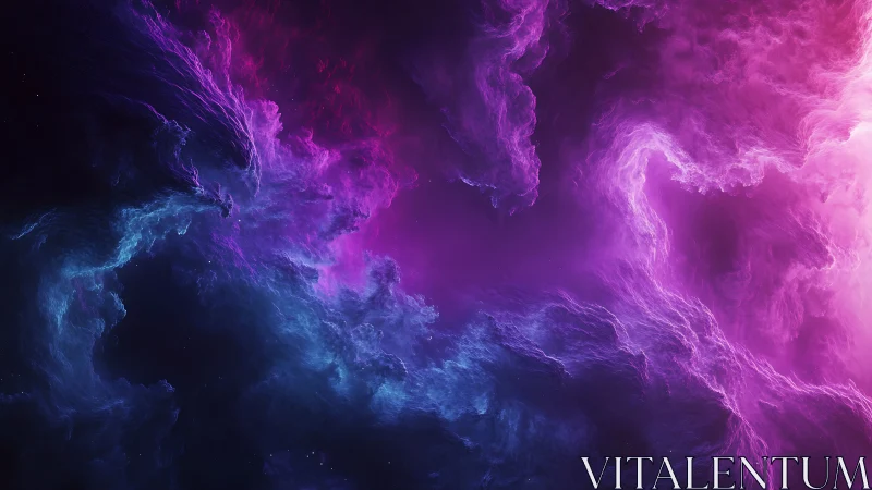 Bipolar nebular cloudscape merges magenta ionized gas and cyan dust