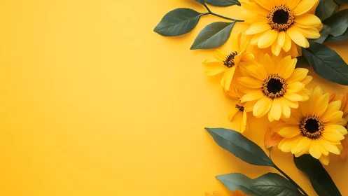 Bright Yellow Gerberas Bring Cheerful Sunshine to Your Day