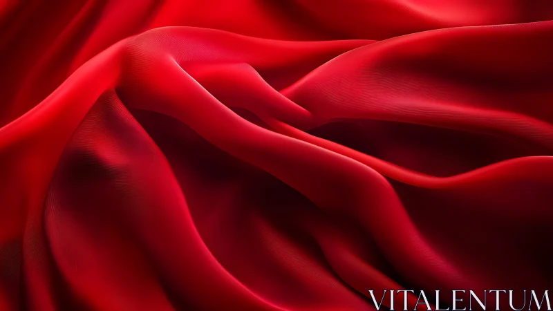 Velvet crimson waves curl into a sensual abstract dreamscape.