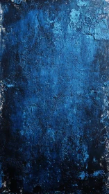 Deep cobalt textured wall suggests weathered abstract field