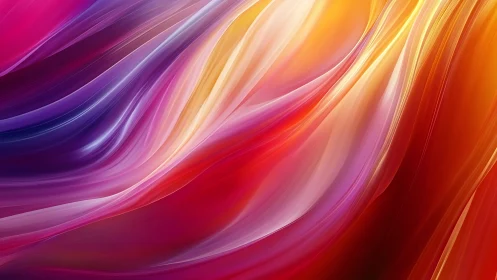 Flowing ribbons of color drifting through gentle light.