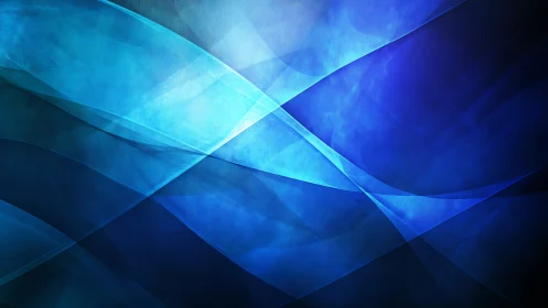 Gentle blue wave layers drifting through quiet light.