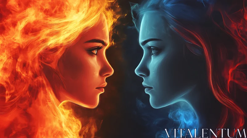 Fire and Ice: Dual Elemental Faces in Profile.