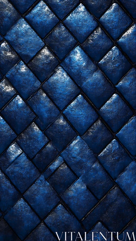 Deep blue textured tiles with cozy, shimmering highlights.