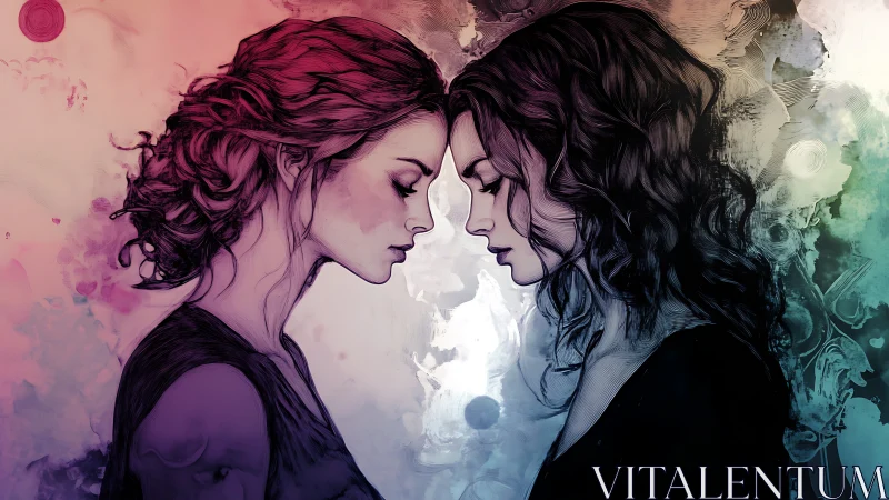 Twin Souls Mirror in Chromatic Reverie