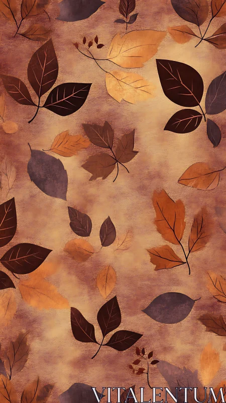 Whispering autumn leaves drifting across hazy amber skies.