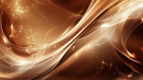 Curved luminous ribbons cross a warm nebular field in motion