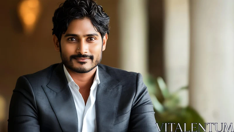 Warmly confident professional portrait in soft daylight glow.