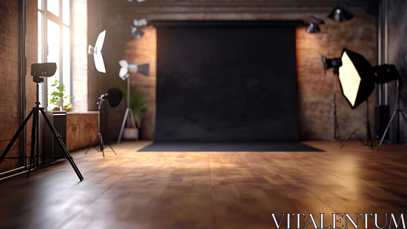 Warm studio lights welcome creativity onto a quiet set