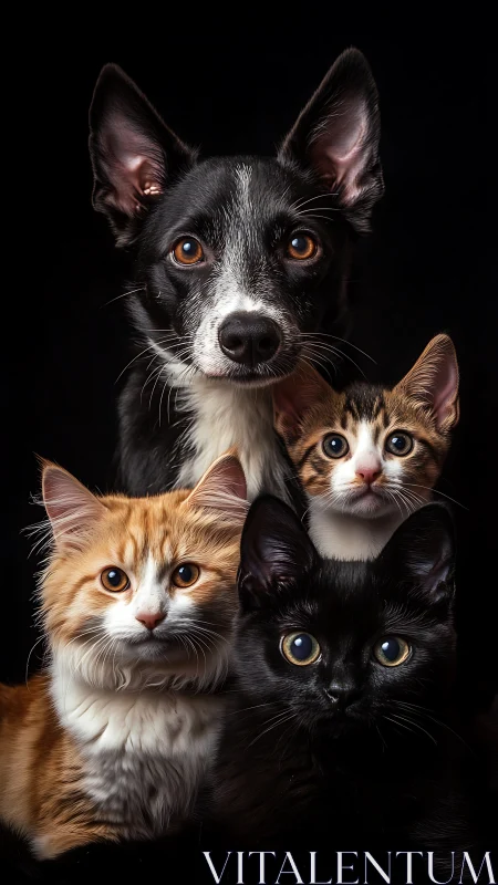 Beloved Pet Family Portrait Brings Together Dogs and Cats