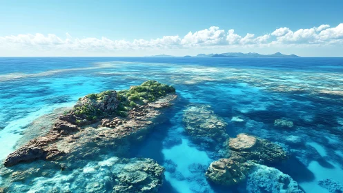 Turquoise Archipelago Reverie: Where Stone Meets Infinite Blue.