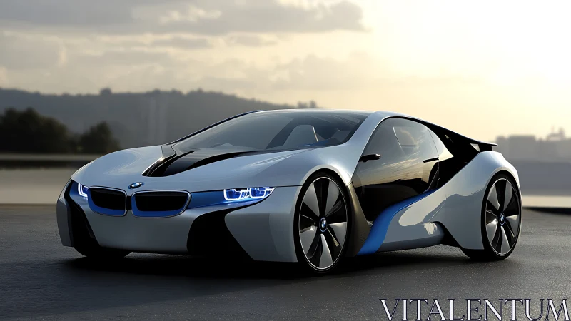 Low-slung BMW electric concept coupe with aerodynamic sculpted body