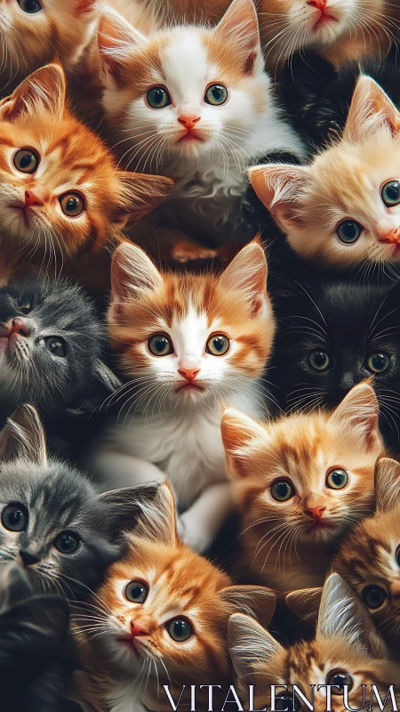 Composite image displaying multiple domestic cat specimens in varied coat colorations.