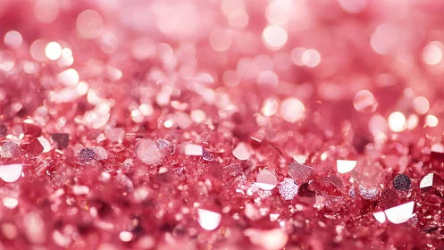 Sugar-rush sparkle field of rosy shattered confetti light.