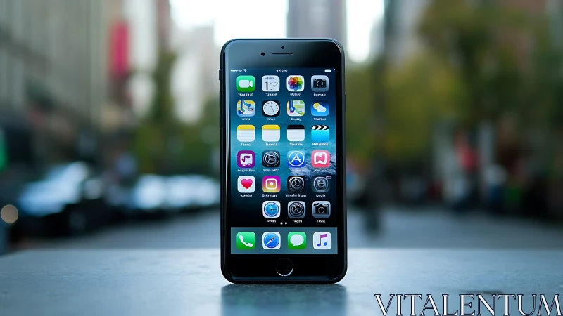 Digital Companion Glows: Modern iPhone Displays Its Vibrant App Universe