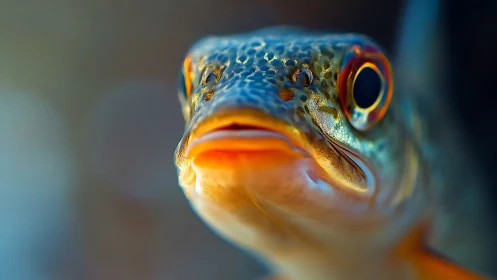 Bronze-lipped trout poses like a tiny underwater monarch