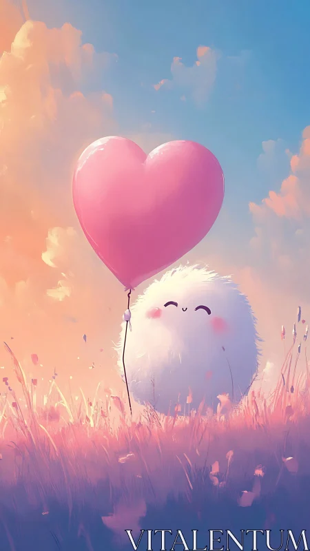 Fluffy Friend's Heart Sky Adventure.